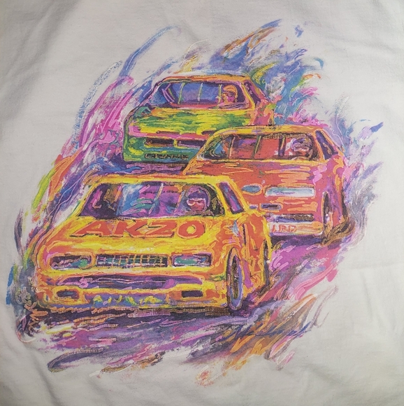 Vintage Akzo Nobel Painted Cars T-shirt - Picture 2 of 8